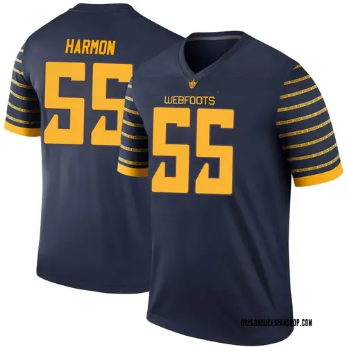 Men's Nike Derrick Harmon Oregon Ducks Legend Navy Football College Jersey