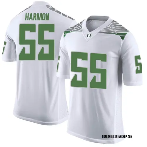 Men's Nike Derrick Harmon Oregon Ducks Limited White Football College Jersey