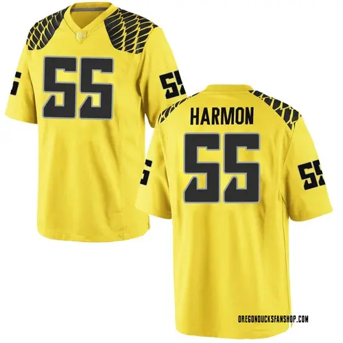 Men's Nike Derrick Harmon Oregon Ducks Replica Gold Football College Jersey
