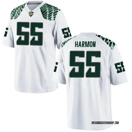 Men's Nike Derrick Harmon Oregon Ducks Replica White Football College Jersey