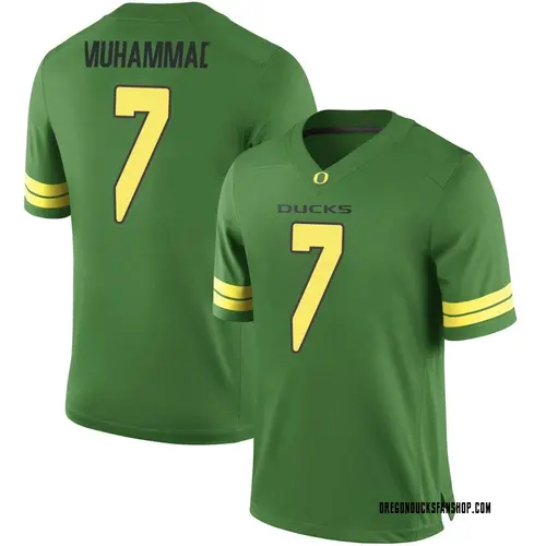 Men's Nike Jabbar Muhammad Oregon Ducks Game Green Football College Jersey