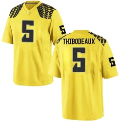 Men's Nike Kayvon Thibodeaux Oregon Ducks Game Gold Football College Jersey