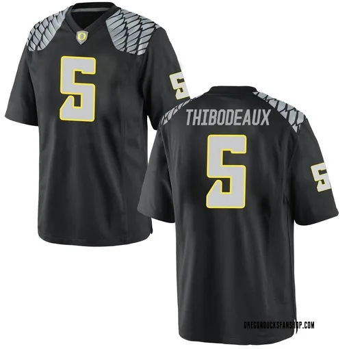 Men's Nike Kayvon Thibodeaux Oregon Ducks Replica Black Football College Jersey