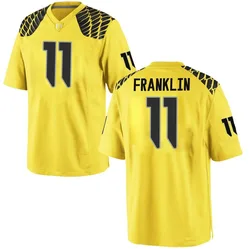 Men's Nike Troy Franklin Oregon Ducks Replica Gold Football College Jersey