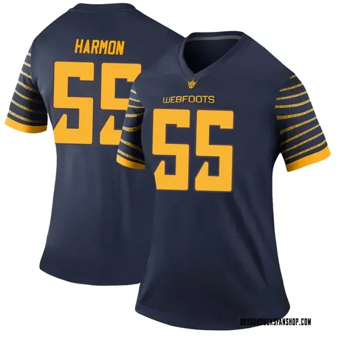 Women's Nike Derrick Harmon Oregon Ducks Legend Navy Football College Jersey