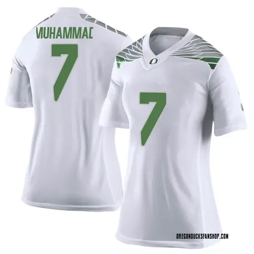Women's Nike Jabbar Muhammad Oregon Ducks Limited White Football College Jersey