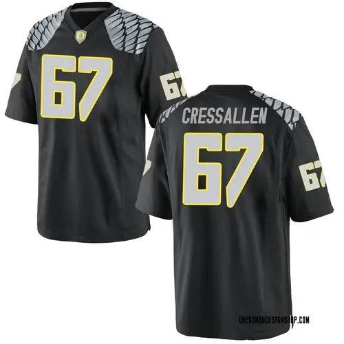 Youth Nike Beau CressAllen Oregon Ducks Replica Black Football College Jersey