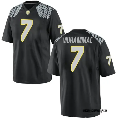 Youth Nike Jabbar Muhammad Oregon Ducks Game Black Football College Jersey